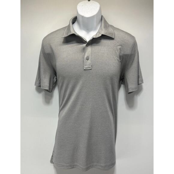 American Eagle Outfitters Other - American Eagle Jersey Polo Shirt Mens M Gray Short Sleeve Soft Preppy Casual